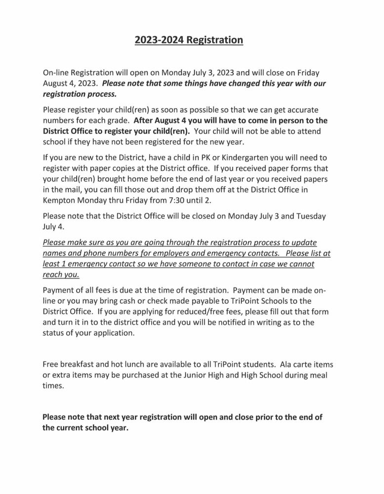 23-24 Registration Info